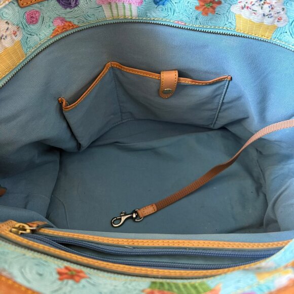 Dooney & Bourke Cupcakes Tote Blue - Picture 6 of 12